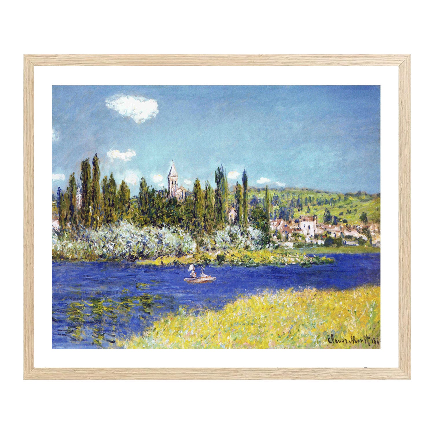 Claude Monet Wall Art Vetheuil In Summer Poster Framed
