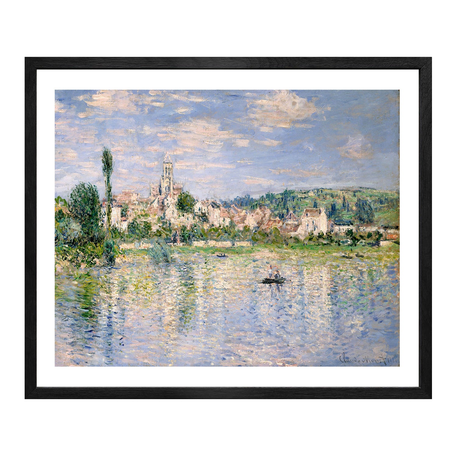 Claude Monet Wall Art Vetheuil Poster Framed