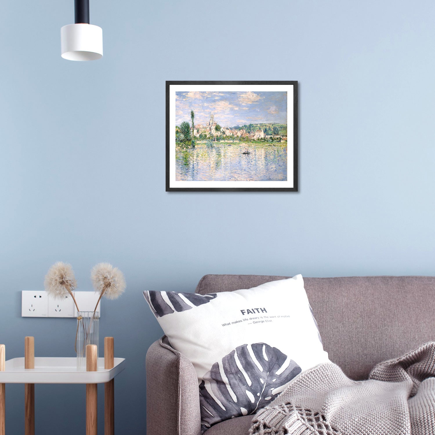 Claude Monet Wall Art Vetheuil Poster Framed