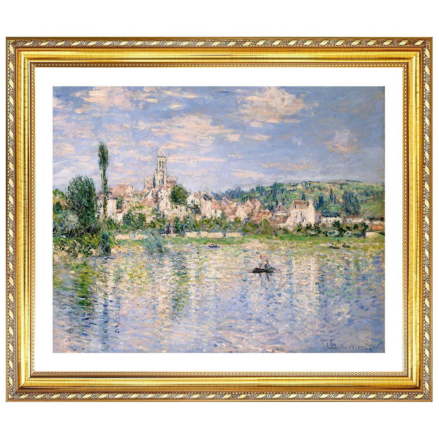 Claude Monet Wall Art Vetheuil In Summer Poster Framed