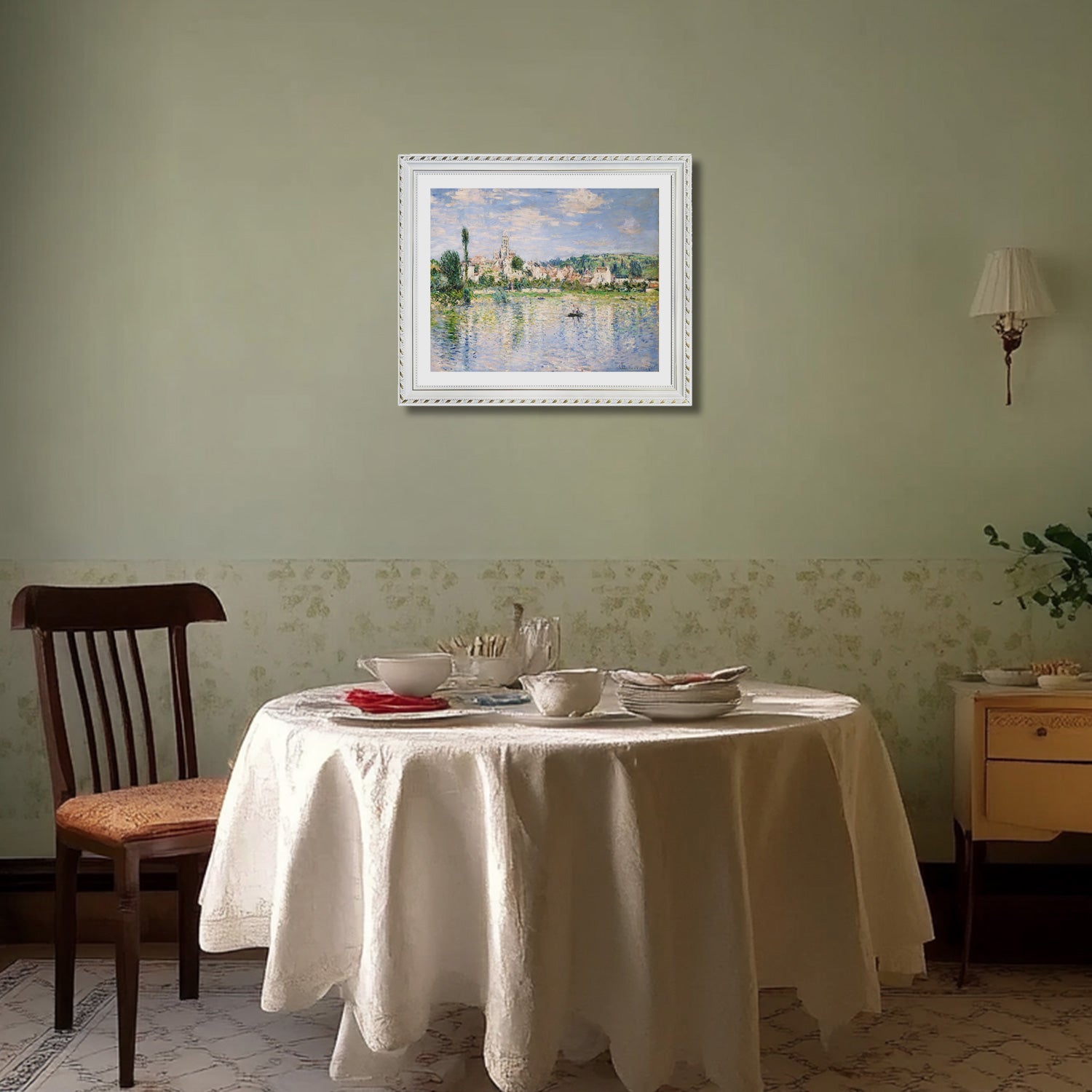 Claude Monet Wall Art Vetheuil In Summer Poster Framed