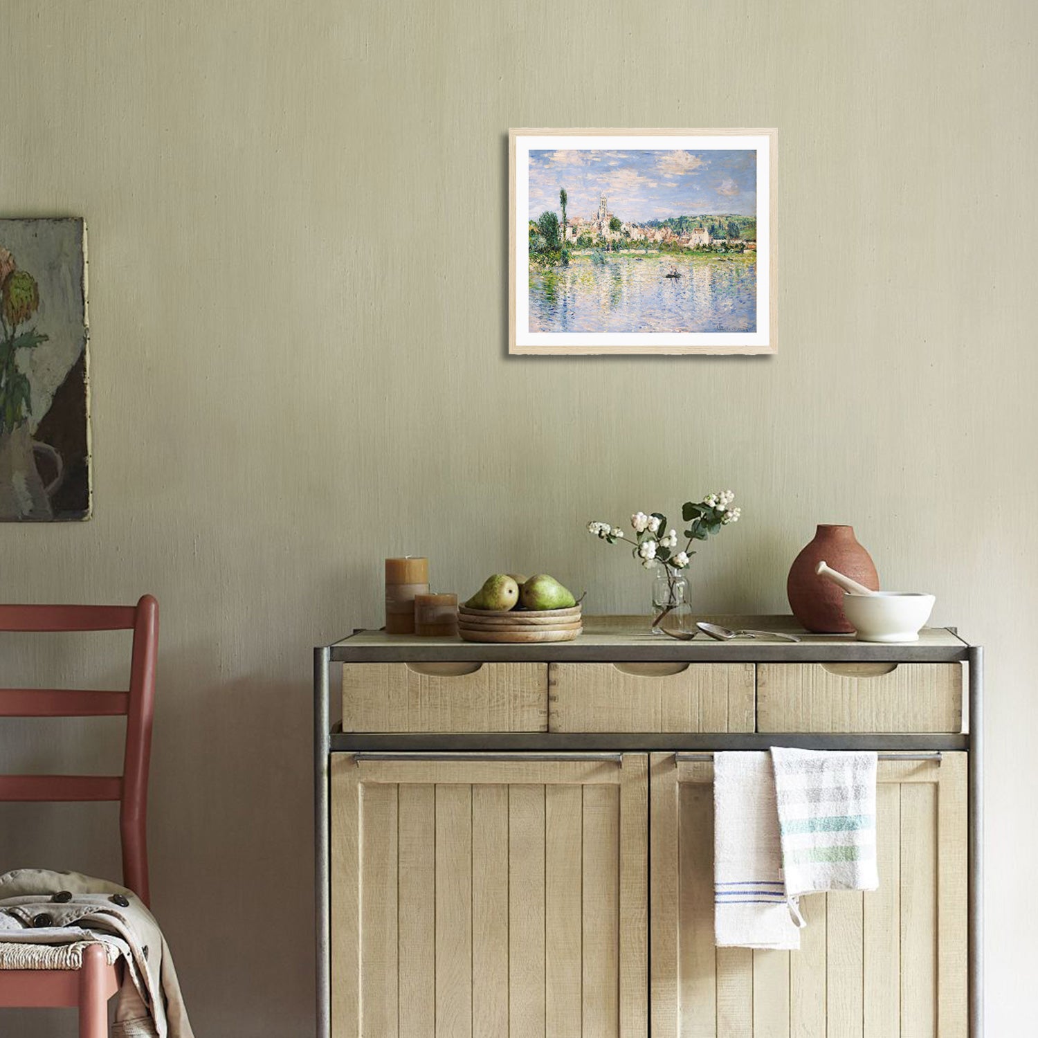 Claude Monet Wall Art Vetheuil In Summer Poster Framed