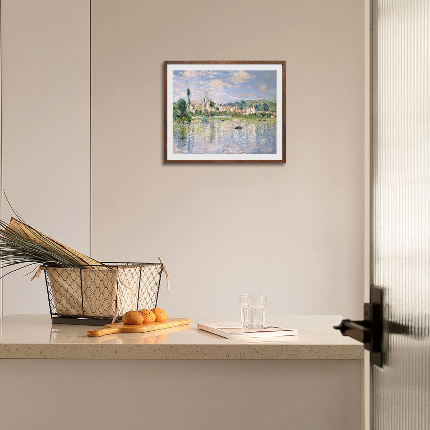 Claude Monet Wall Art Vetheuil Poster Framed