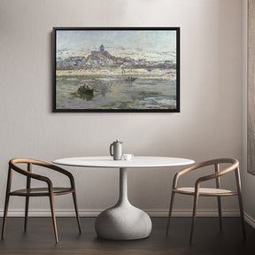 Vetheuil In Winter Canvas Art