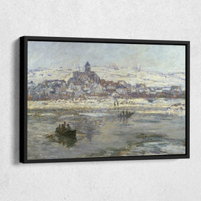 Vetheuil In Winter Canvas Art