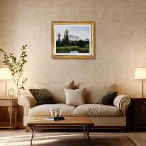 Claude Monet Wall Art View At Rouelles Le Havre Poster Framed