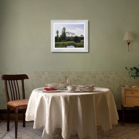 Claude Monet Wall Art View At Rouelles Le Havre Poster Framed