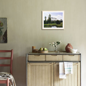 Claude Monet Wall Art View At Rouelles Le Havre Poster Framed