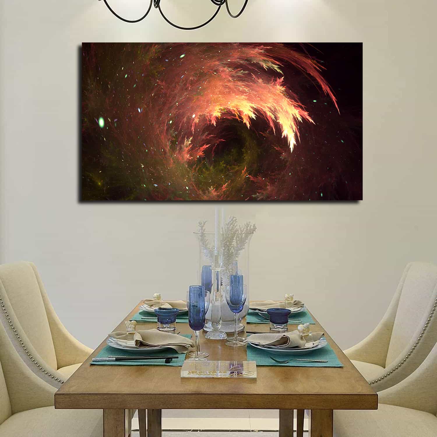Volcanic Coral Canvas Art