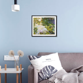 Claude Monet Wall Art Water Lilies 1919 Poster Framed