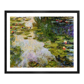 Claude Monet Wall Art Water Lilies 1919 Poster Framed