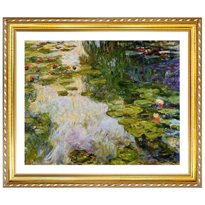 Claude Monet Wall Art Water Lilies 1919 Poster Framed