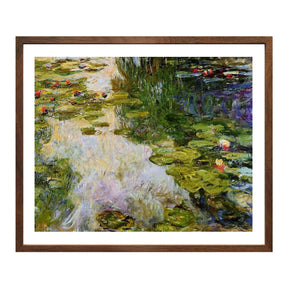 Claude Monet Wall Art Water Lilies 1919 Poster Framed
