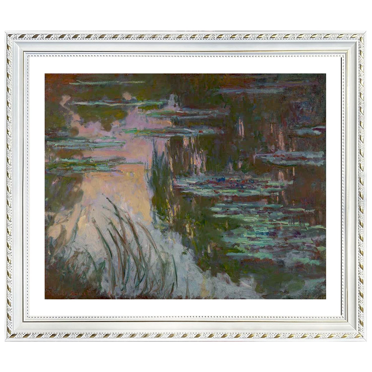 Claude Monet Wall Art Water Lilies Poster Framed