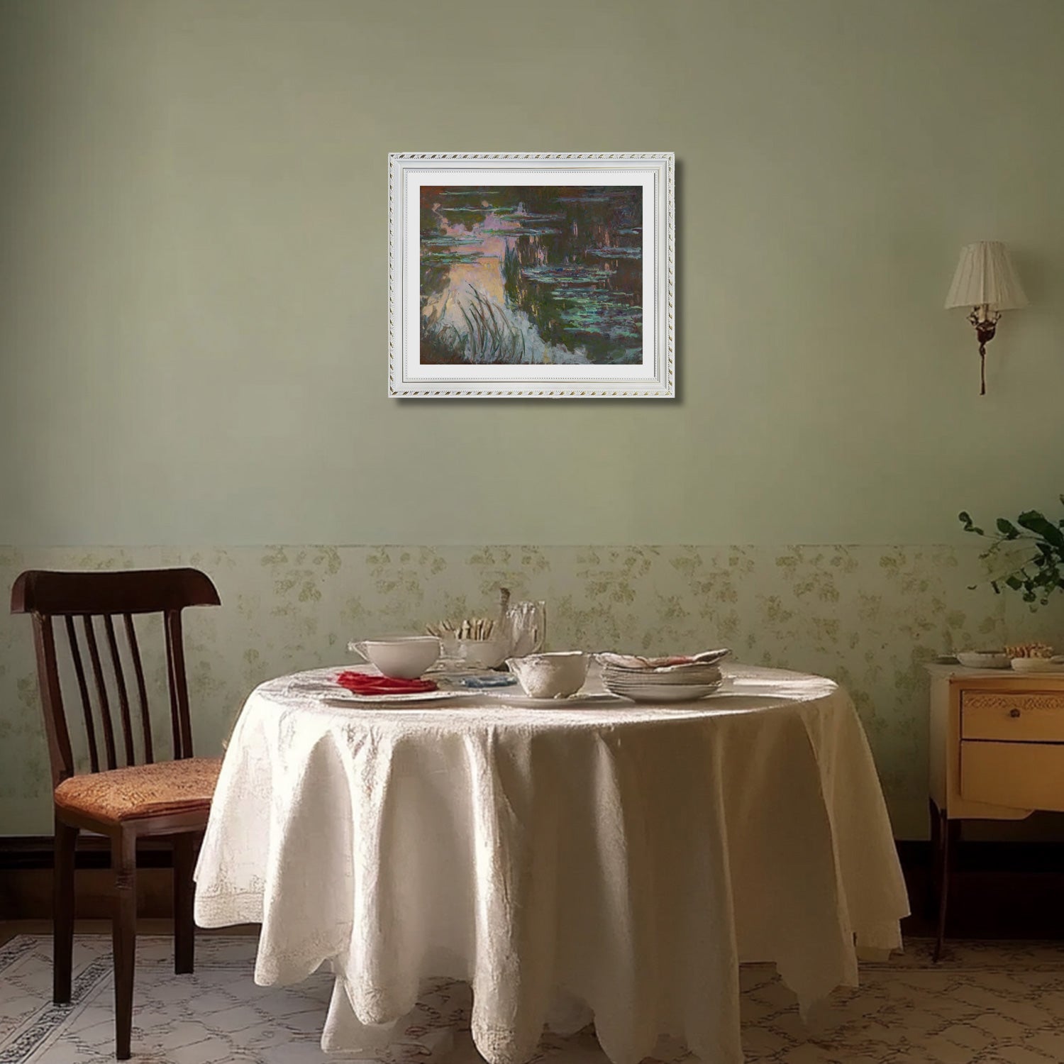 Claude Monet Wall Art Water Lilies Poster Framed