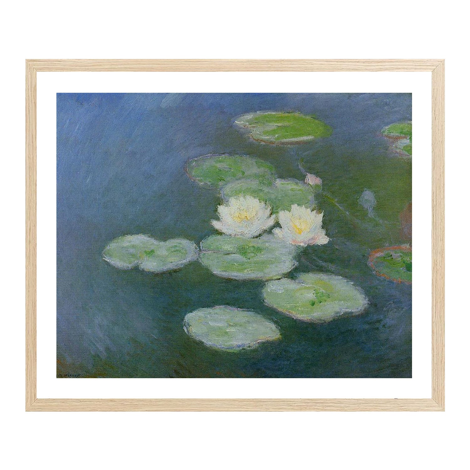 Claude Monet Wall Art Water Lilies Poster Framed