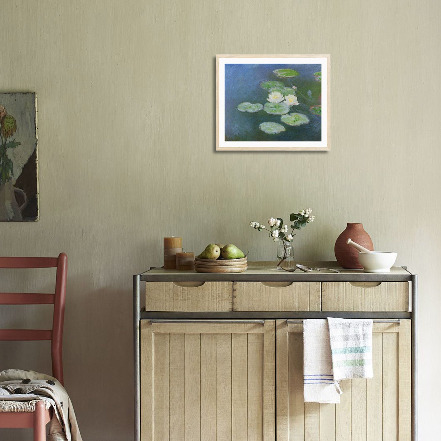 Claude Monet Wall Art Water Lilies Poster Framed