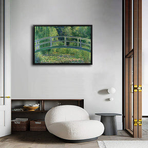 Water Lily Pond With The Japanese Bridge Canvas Art