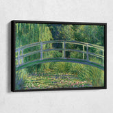 Water Lily Pond With The Japanese Bridge Canvas Art