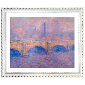 Claude Monet Wall Art Waterloo Bridge Sunlight Effect Poster Framed