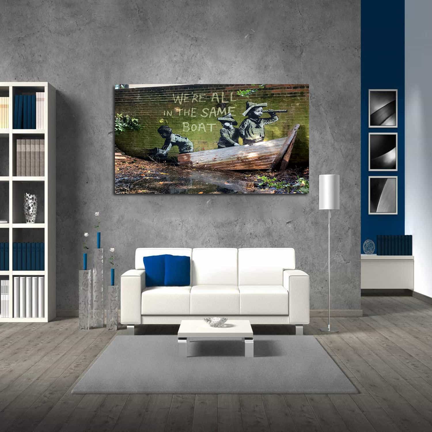 We Are All In The Same Boat Canvas Art