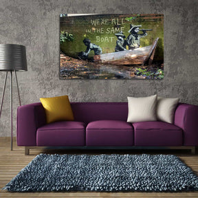 We Are All In The Same Boat Canvas Art