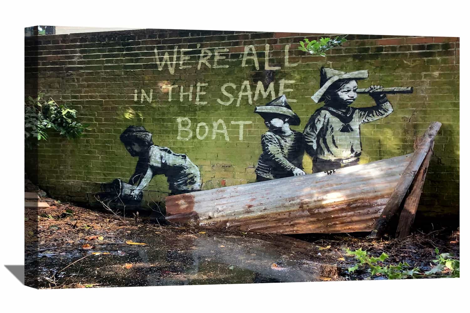 We Are All In The Same Boat Canvas Art