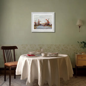 Claude Monet Wall Art Windmills Near Zaandam Poster Framed