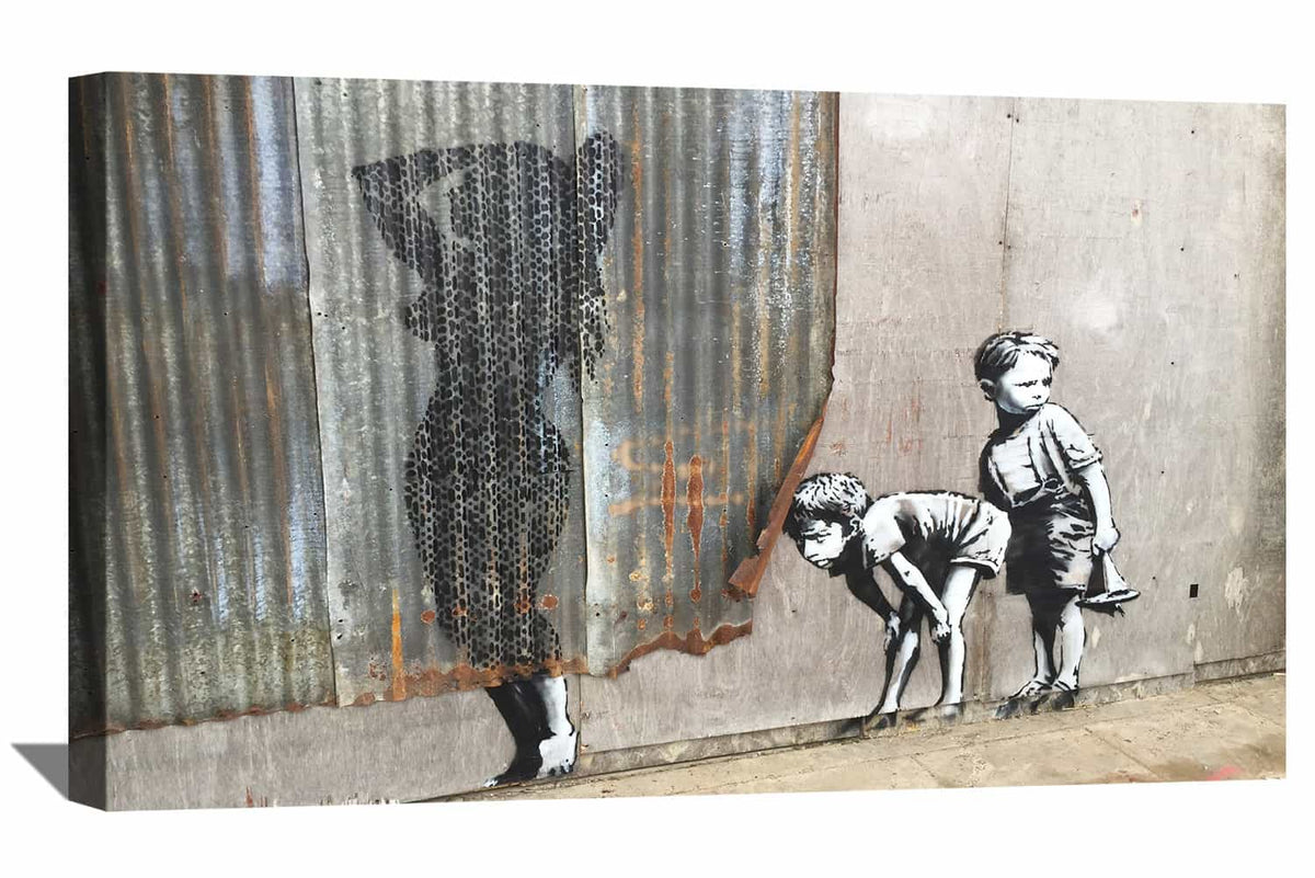 Women Shower Dusche Canvas Art