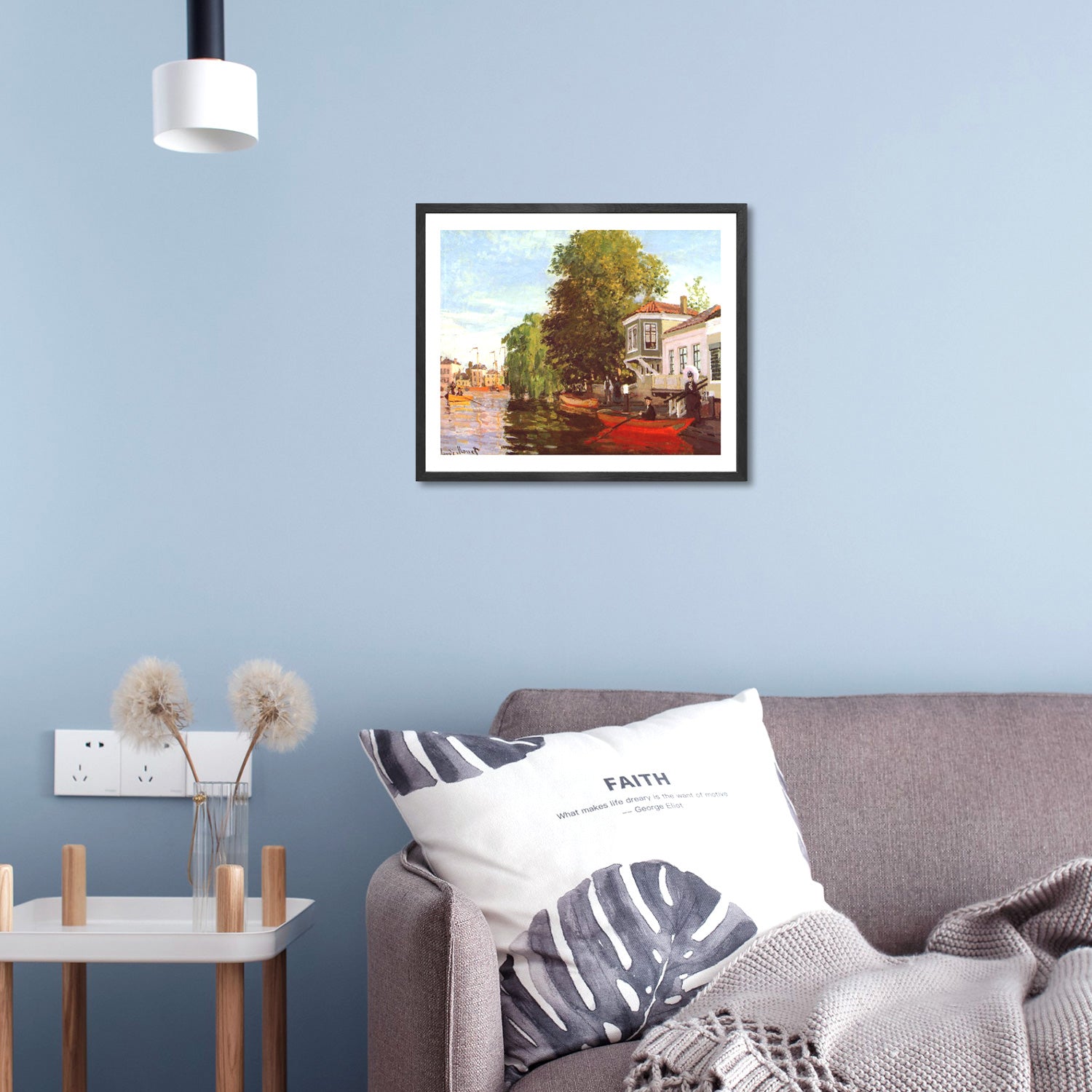 Claude Monet Wall Art Zaan At Zaandam Poster Framed