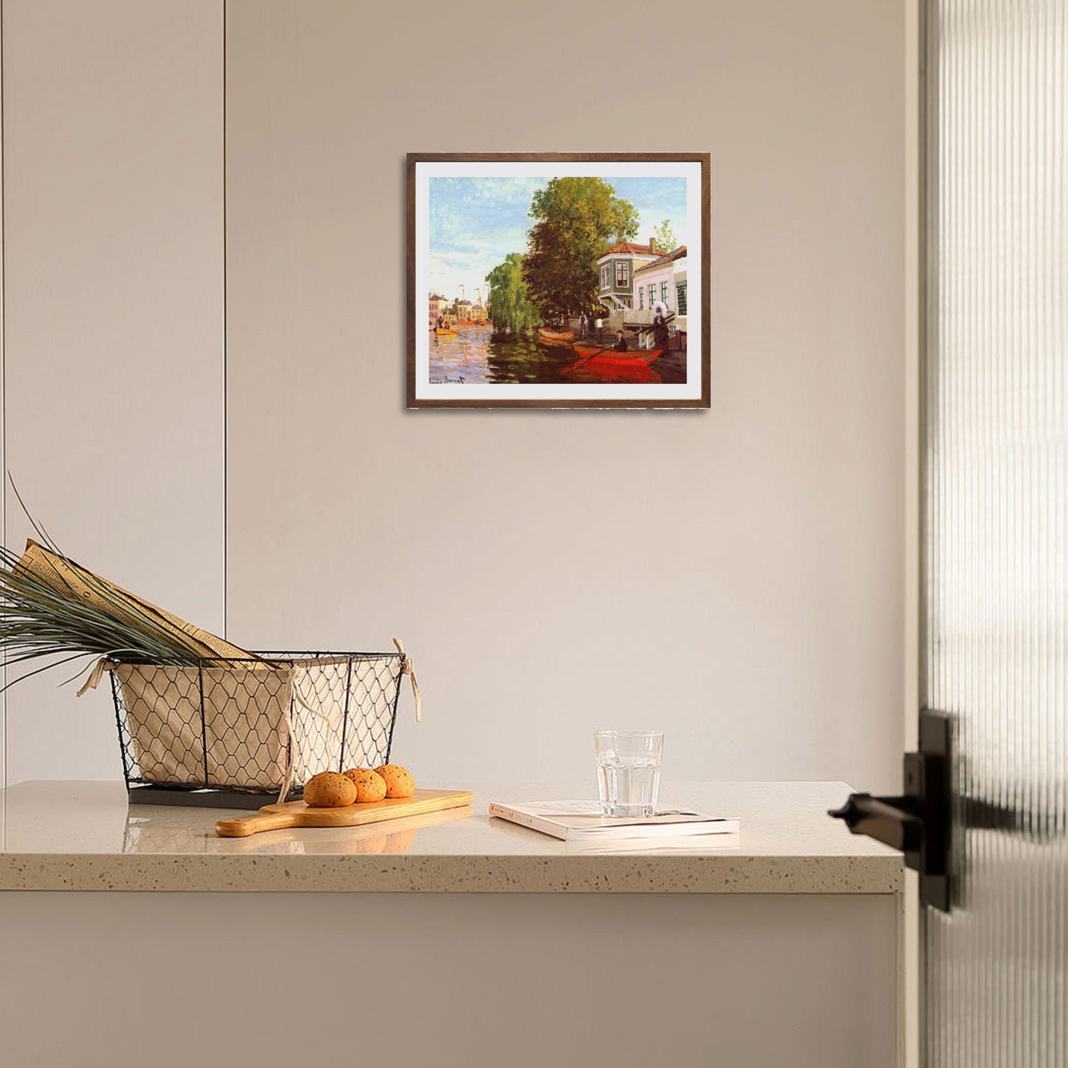 Claude Monet Wall Art Zaan At Zaandam Poster Framed