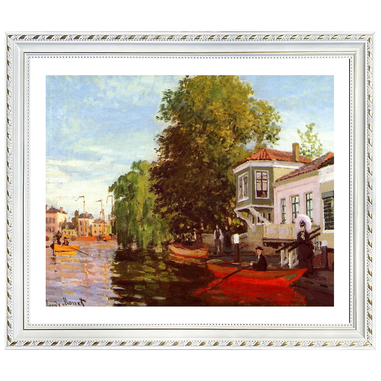 Claude Monet Wall Art Zaan At Zaandam Poster Framed