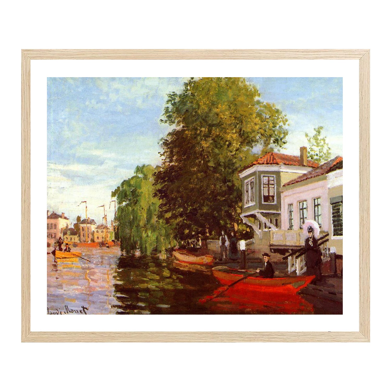 Claude Monet Wall Art Zaan At Zaandam Poster Framed