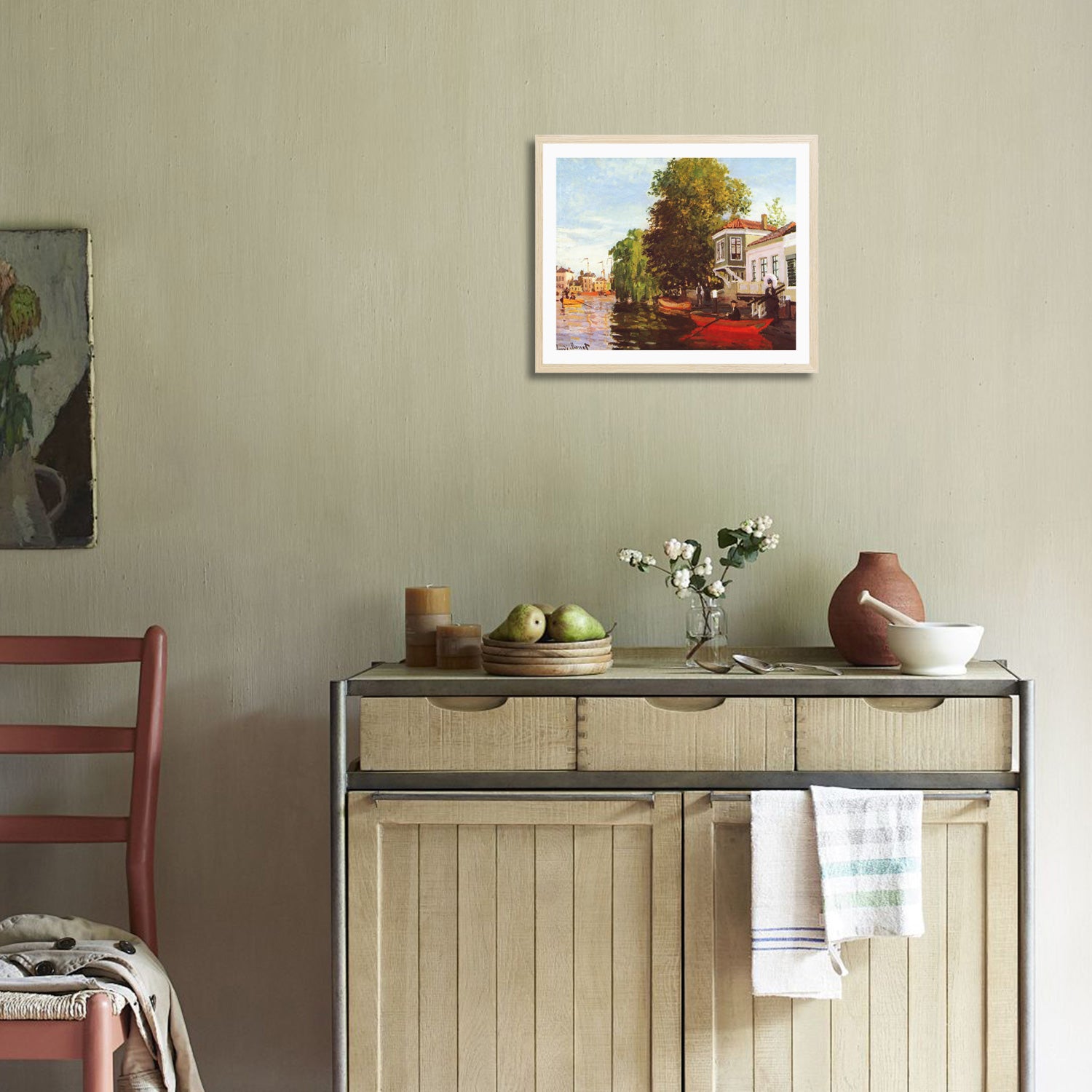 Claude Monet Wall Art Zaan At Zaandam Poster Framed