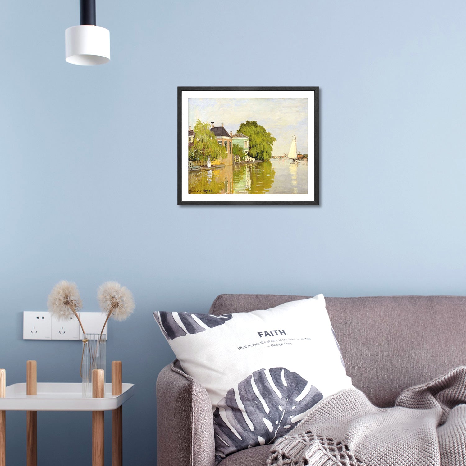 Claude Monet Wall Art Zaandam 1 Poster Framed