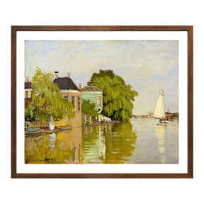 Claude Monet Wall Art Zaandam 1 Poster Framed