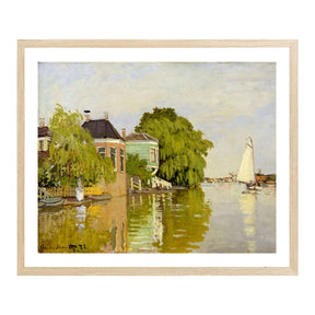Claude Monet Wall Art Zaandam 1 Poster Framed